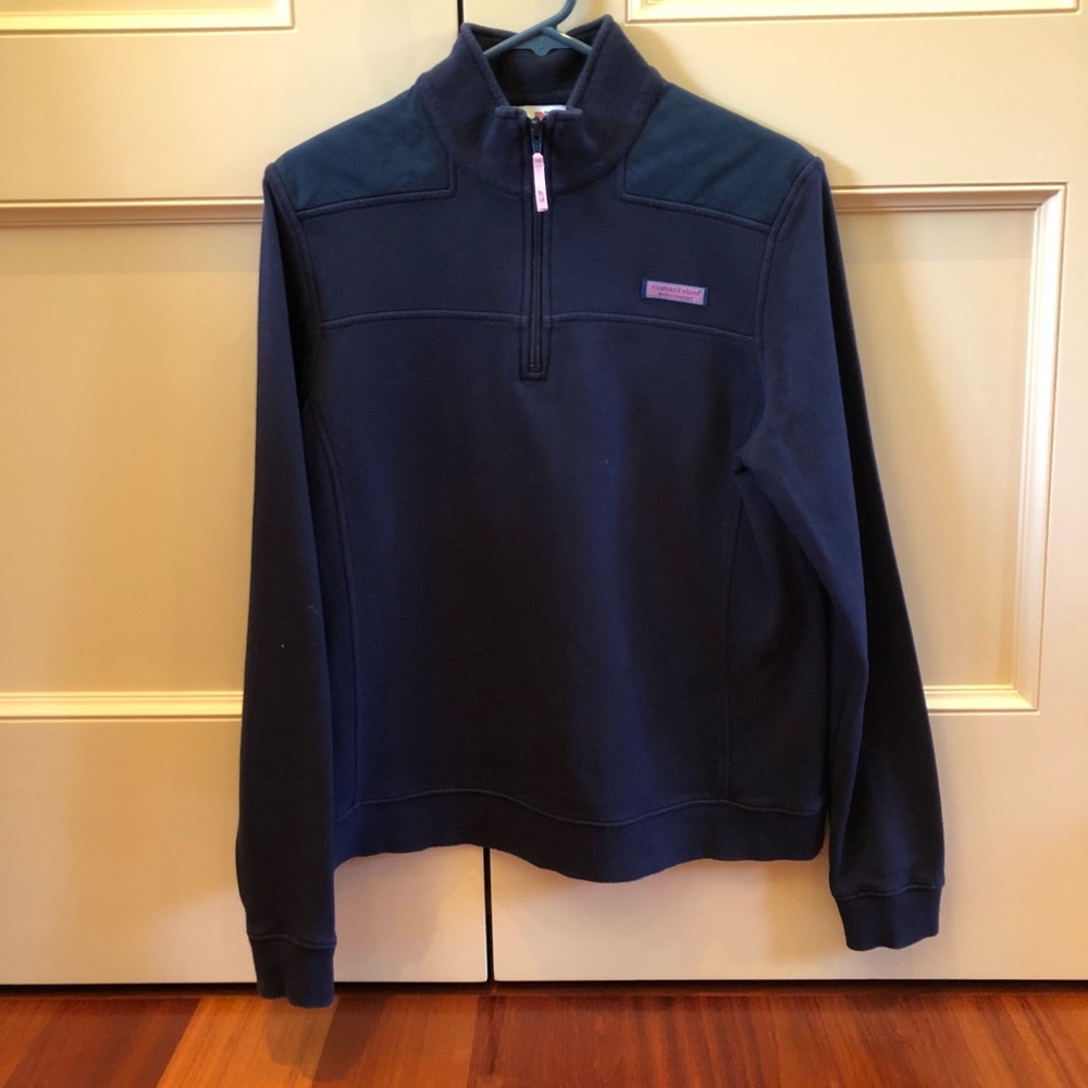 Vineyard Vines Shep Shirt- navy- size large